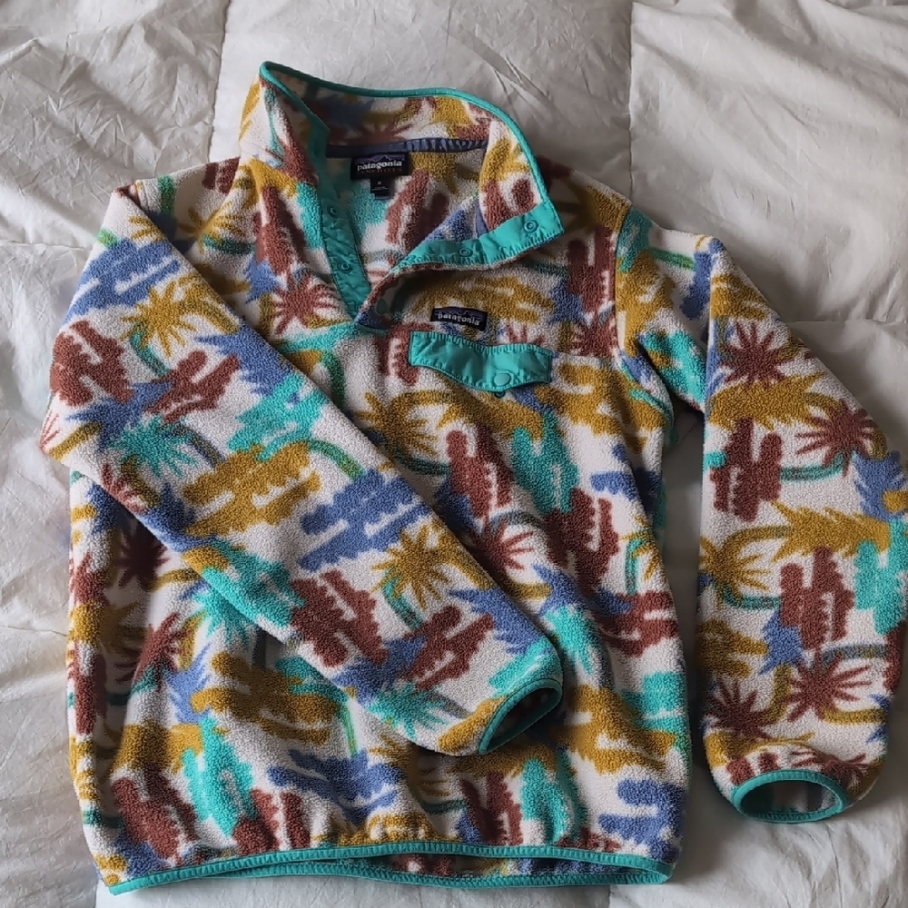 Patagonia Synchilla Floral Fleece Pullover